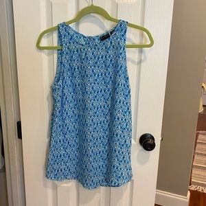 Bright blue tank top